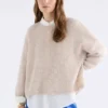 Agna Pattern Sweater Ecru Agna Pattern Sweater Ecru