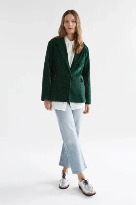 Altes Jacket Green Sinda Print