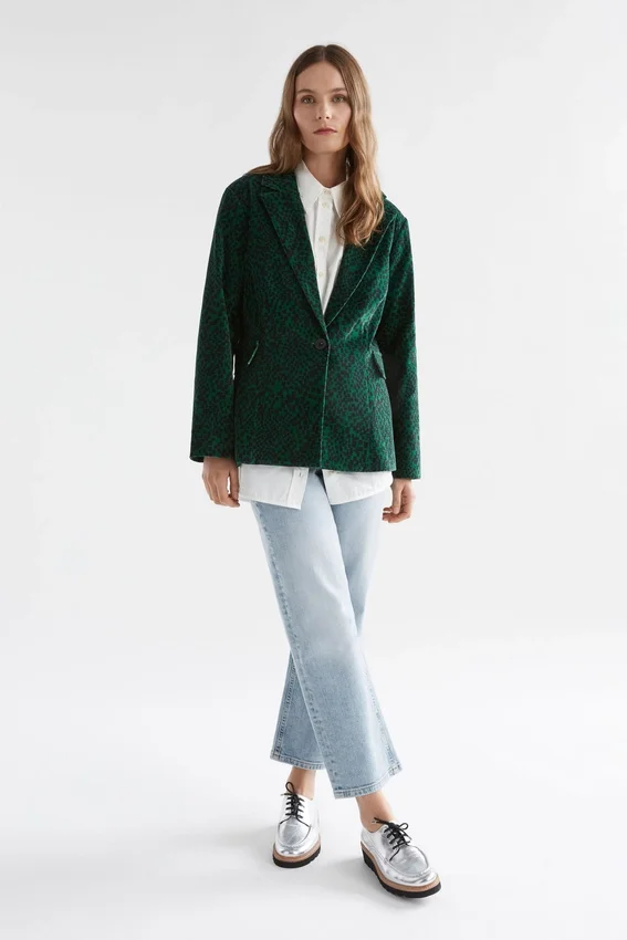 Altes Jacket Green Sinda Print Altes Jacket Green Sinda Print