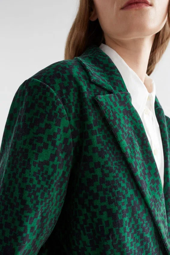 Altes Jacket Green Sinda Print Altes Jacket Green Sinda Print