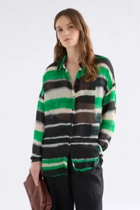 Eir Sheer Shirt Saillte Print