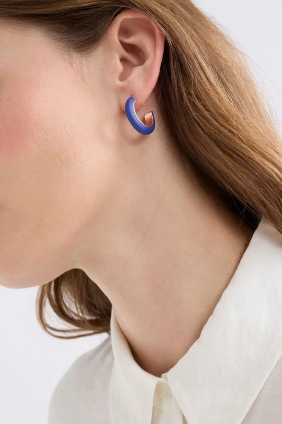 Emal Mini Hoop Earring Emal Mini Hoop Earring