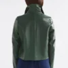 Fine Leather Jacket Milan Green Fine Leather Jacket Milan Green