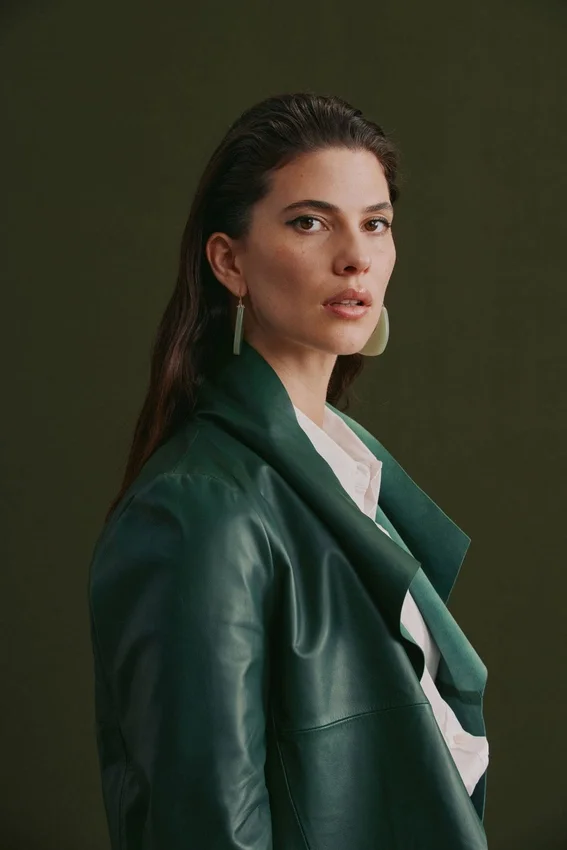 Fine Leather Jacket Milan Green Fine Leather Jacket Milan Green