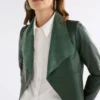 Fine Leather Jacket Milan Green Fine Leather Jacket Milan Green