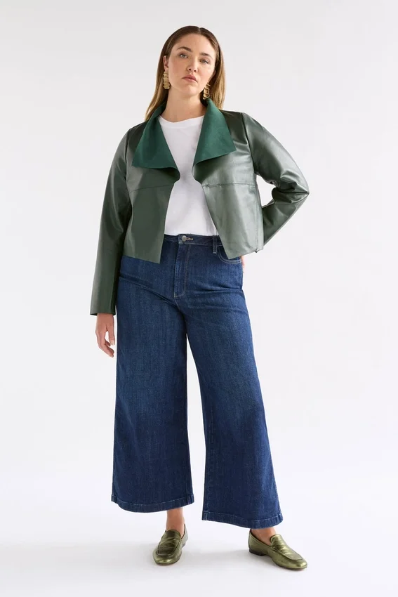 Fine Leather Jacket Milan Green Fine Leather Jacket Milan Green