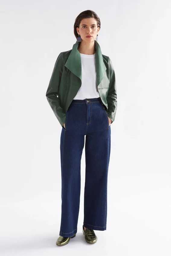 Fine Leather Jacket Milan Green Fine Leather Jacket Milan Green