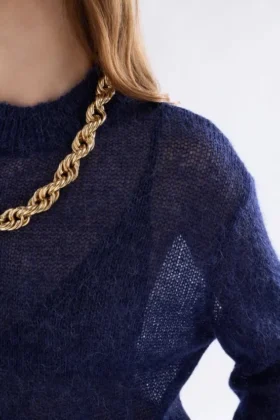 Fjer Sweater Bright Navy