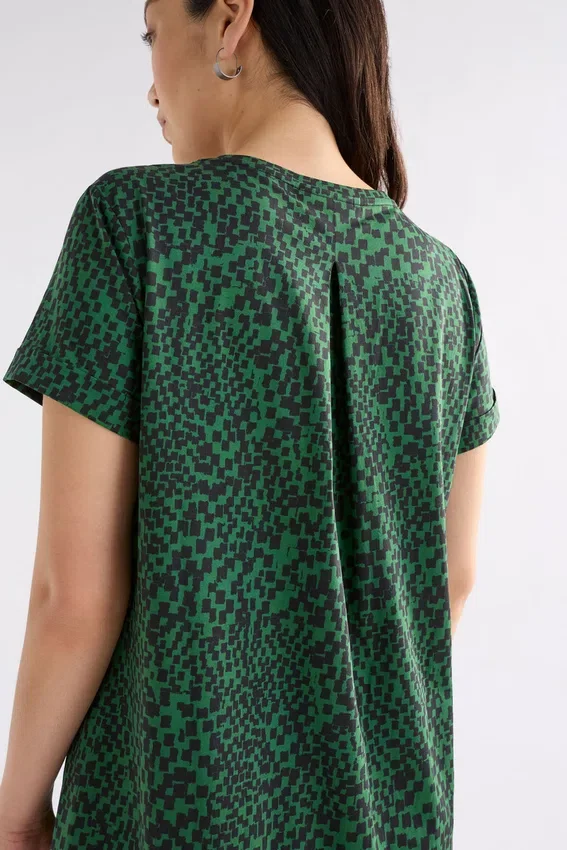 Haki Dress Green Sinda Print Haki Dress Green Sinda Print