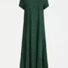 Haki Dress Green Sinda Print Haki Dress Green Sinda Print