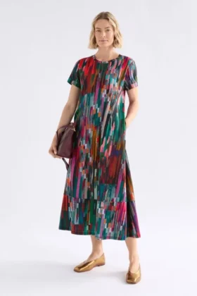 Haki Dress Mella Print Haki Dress Mella Print
