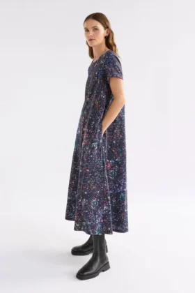Haki Dress Tola Print