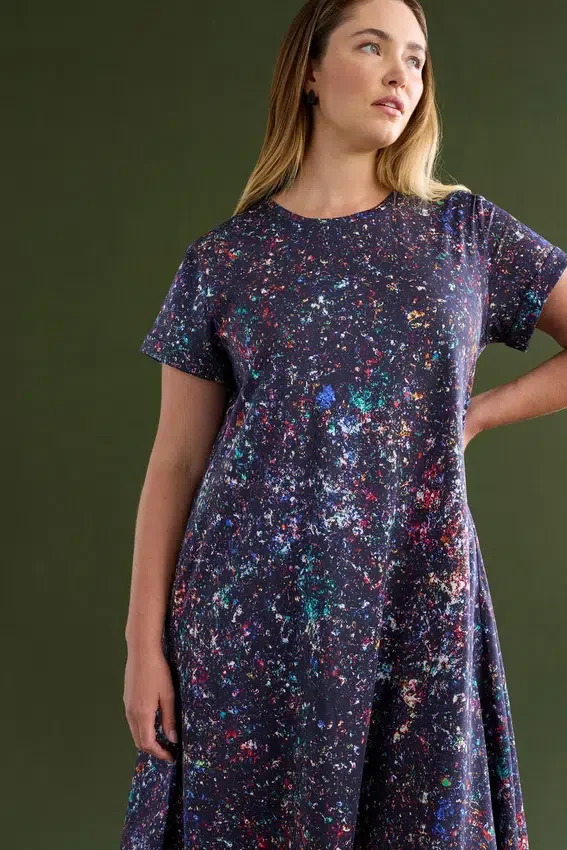 Haki Dress Tola Print Haki Dress Tola Print