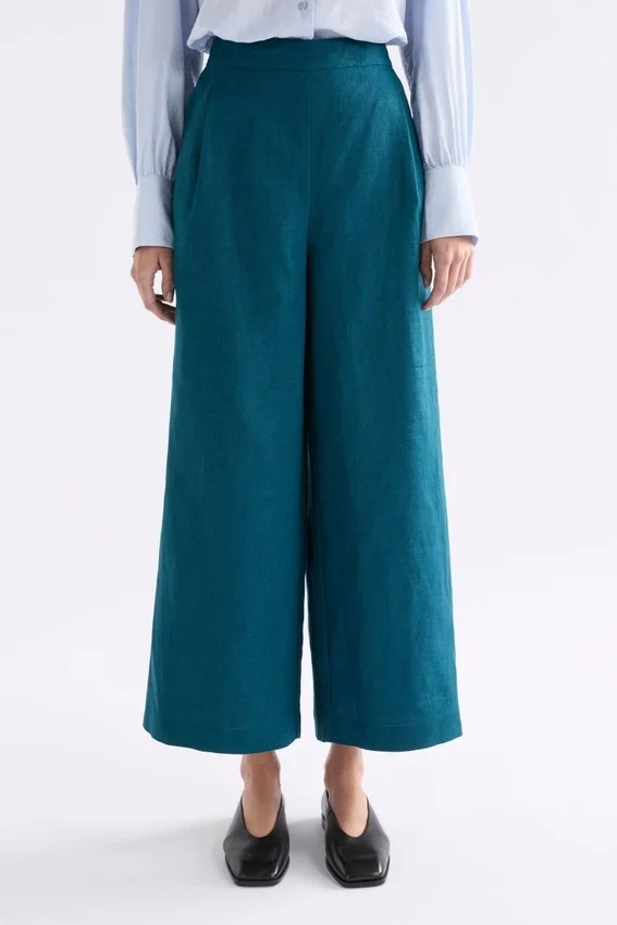 Ilona Linen Pant Peacock Ilona Linen Pant Peacock
