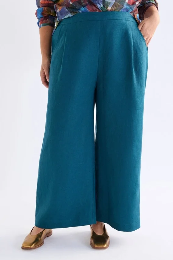 Ilona Linen Pant Peacock Ilona Linen Pant Peacock