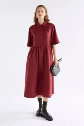 Llinen Light Dress Bordeaux