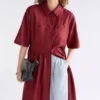Llinen Light Dress Bordeaux