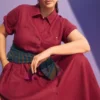 Llinen Light Dress Bordeaux