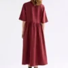 Llinen Light Dress Bordeaux