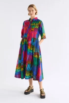 Llinen Light Dress Lind Print