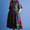 Llinen Light Dress Lind Print