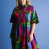 Llinen Light Dress Lind Print