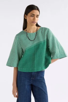 Llinen Top Otler Print