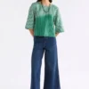 Llinen Top Otler Print
