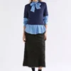 Luft Lurex Knit Top Navy Copper Luft Lurex Knit Top Navy Copper