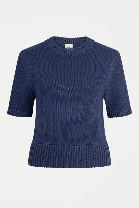 Luft Lurex Knit Top Navy Copper Luft Lurex Knit Top Navy Copper