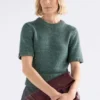 Luft Lurex Knit Top Sage Gold Luft Lurex Knit Top Sage Gold