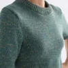 Luft Lurex Knit Top Sage Gold Luft Lurex Knit Top Sage Gold