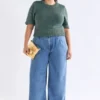 Luft Lurex Knit Top Sage Gold Luft Lurex Knit Top Sage Gold