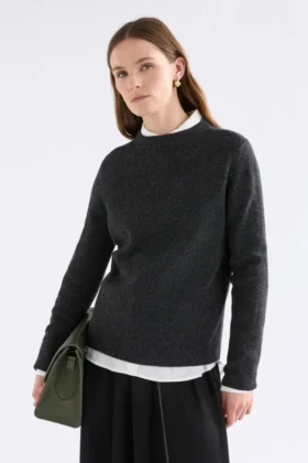 Nevis Merino Sweater Charcoal