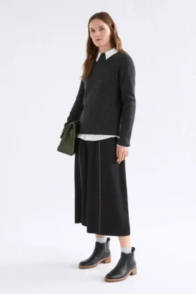 Nevis Merino Sweater Charcoal