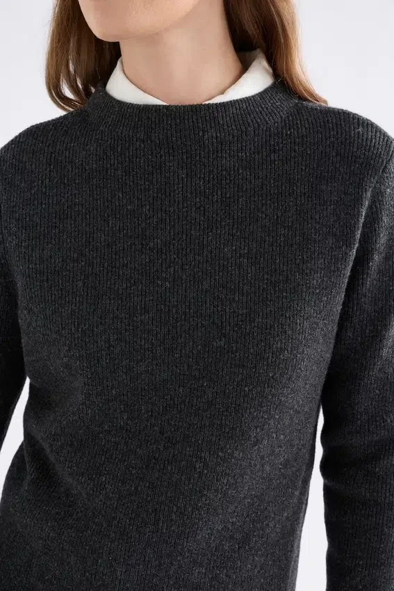 Nevis Merino Sweater Charcoal Nevis Merino Sweater Charcoal