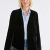 Velvet Soft Blazer Jacket Black Velvet Soft Blazer Jacket Black