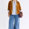 Velvet Soft Blazer Jacket Golden Velvet Soft Blazer Jacket Golden