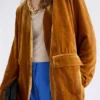 Velvet Soft Blazer Jacket Golden Velvet Soft Blazer Jacket Golden