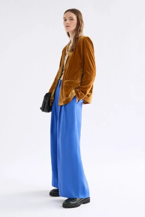 Velvet Soft Blazer Jacket Golden Velvet Soft Blazer Jacket Golden
